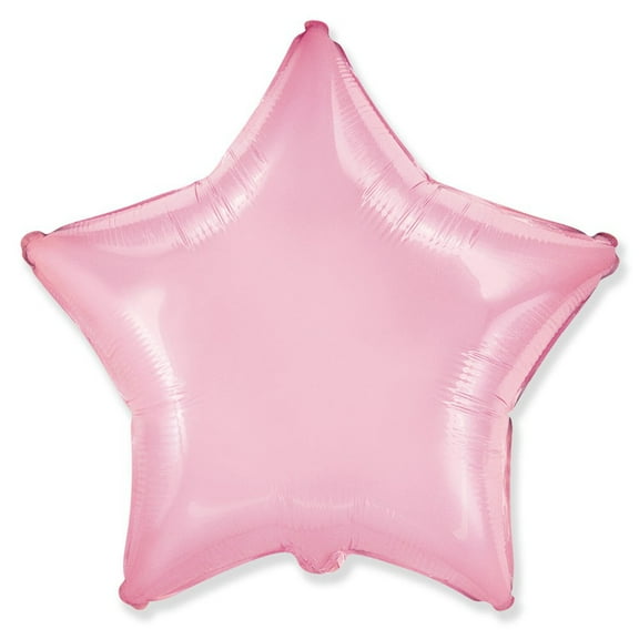 18 inch Star - Pastel Pink Foil Mylar Balloon - Party Supplies Decorations