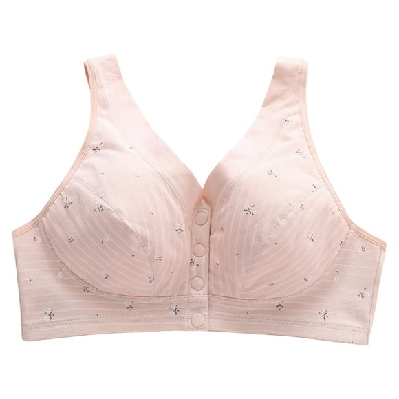 TSADFHJI Women Sexy Front Button Shaping Cup Shoulder Strap Large Size Underwire Bra Bras for Women 2 Piece Push Up Women's Bras Plus Size Bras for Women Plus Size Beige 100