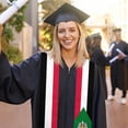 thumbnail image 5 of Emblem Sudan Flag Graduation Stole Graduate Shawl Sash Scraf Gift For Abroad Student International Study (Square), 5 of 6