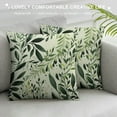 thumbnail image 3 of RUIYC Pillow Covers Plush Decorative White and Green Throw Pillows Covers, Pillow Covers for Home, Sofa, Western Couch, Living Room, 3 of 5