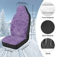 thumbnail image 7 of Uorisanigo Purple Car Seat Covers for Front Seat, High Back Heavy Duty Seats Protectors, 2pcs Bucket Seats Covers for Cars, Trucks, Van, SUV, Not Airbag Compatible, 7 of 7
