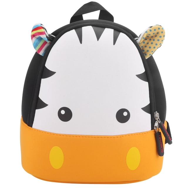 Mochila de neopreno con correa ancha para niños pequeños, ideal para preescolar y guardería.
