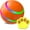 Orange, variant on Pet Bouncing Ball for Dogs & Cats, Shaky Ball Toy for Dogs Large, Waterproof Interactive Dog Toys for Keep Them Busy, Remote Control Shaking Pet Balls, USB Rechargeable (Yellow,No Remote Control)