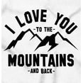 thumbnail image 2 of Love You To Mountains Hiking Couple Womens Slim Fit Graphic Tee Brisco Brands S, 2 of 5