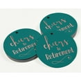 thumbnail image 3 of Inkdotpot Rose Gold Foil Paper Hang Tags Cheers To Retirement Favor Tags 100 Pieces, 3 of 6