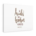 thumbnail image 5 of Scripture Walls Psalm 147:3 He Heals The Broken Bible Verse Canvas Christian Wall Art Ready to Hang Unframed, 5 of 16