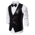 thumbnail image 1 of Men's Autumn And Winter Fashion Personality Sequins Casual Vest Jacket, 1 of 4