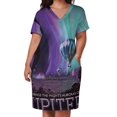 thumbnail image 1 of Jupiter Planet Back Lacing Backless Dress Square Neck Dress Sweetheart Knot Flared Dress Jupiter Planet Space Outerspace, 1 of 5