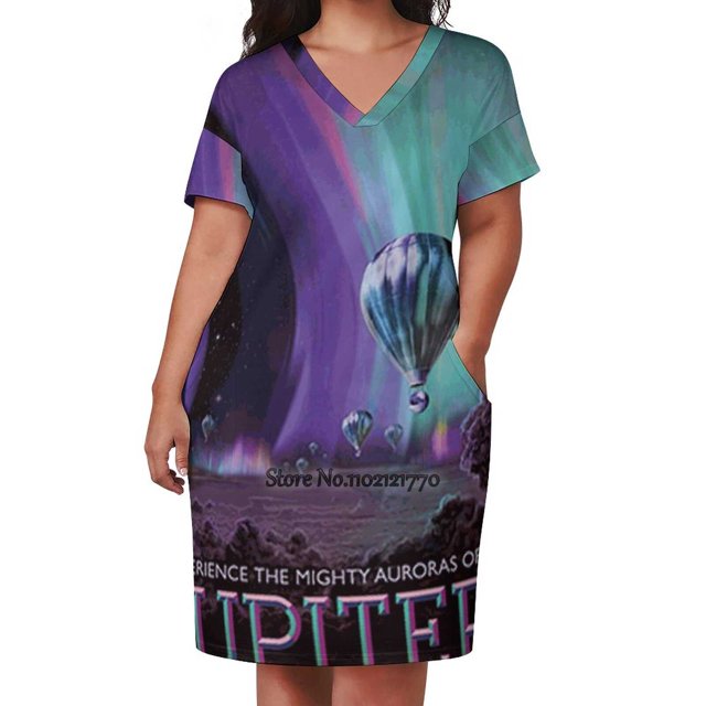Jupiter Planet Back Lacing Backless Dress Square Neck Dress Sweetheart Knot Flared Dress Jupiter Planet Space Outerspace