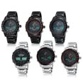 thumbnail image 3 of Reloj de pulsera de acero inoxidable 3ATM resistente al agua para hombres NAVIFORCE Negro, 3 of 6