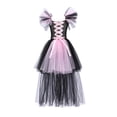 thumbnail image 1 of Vestido sin mangas con cuello redondo hasta la rodilla para niños de Europa y Estados Unidos, vestido de princesa de malla, ropa de juego de rol de payaso de Halloween, ropa de actuación para fiestas, 1 of 4