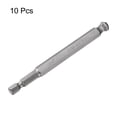 thumbnail image 3 of Uxcell 10pcs Ball End Hex Screwdriver Bit 8mm (H8.0) Size 1/4" Hex Shank 4" Industrial Grade Magnetic Ball Head Bits, 3 of 6