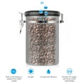 thumbnail image 3 of 1 unidad de recipiente grande para café, hermético, de acero inoxidable, para almacenamiento en la cocina (plateado, 1,8 L), 3 of 6