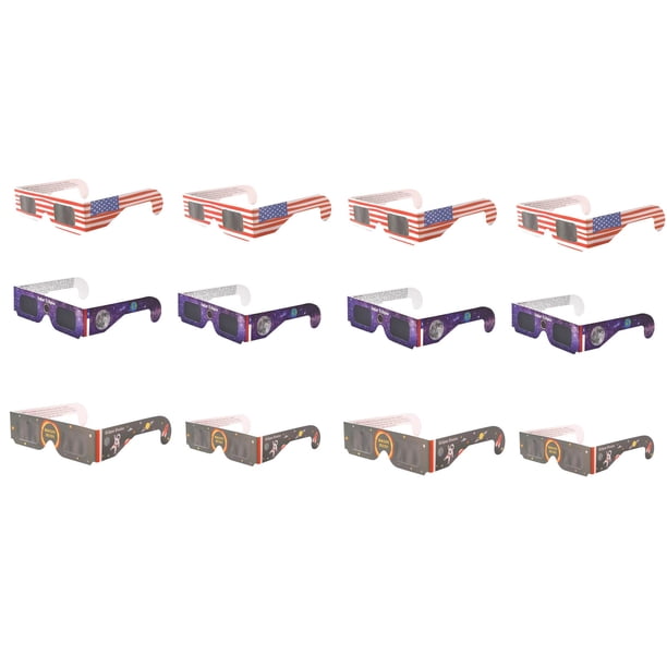 6/12pcs gafas solares de observación Total de Color alegafas solares de observación Total de Color aleatorio gafas solares 3D al aire libre Anti-uv gafas de visualización Comprar 2 barco 3