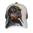 thumbnail image 3 of Disketp Dachshund Sitting in Bathtub Print Trucker Hat Men Women - Mesh Baseball SnapBack Cap, 3 of 7