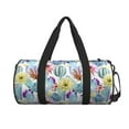 thumbnail image 3 of Rocae Cactus1 Print Round Travel Duffel Bag and Fitness Bag, Women's Waterproof Weekend Tote, Men's Travel and Fitness Essentials, 3 of 8