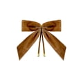 thumbnail image 3 of 12pc Coffee Velvet Christmas Bows Ornaments for Wreath Tree Garland Mantel Gift Box Holiday Decor, 3 of 7