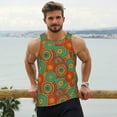 thumbnail image 6 of KLL Abstract Pattern Print Men's Muscle Gym Workout Stringer Tank Tops Bodybuilding Fitness T-Shirts Tank Tops Men-4X-Large, 6 of 7