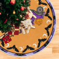 thumbnail image 3 of ZHANZZK Pumpkins Truck Bats Stars Xmas Christmas Tree Skirt Stand Mat for Holiday Party Decoration Indoor Outdoor 36 inches, 3 of 6