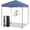 Blue, variant on SONGMY Pop Up Canopy, Easy Set-up Instant Tent with Center Lock, Carry Bag, Rotatable Feet, 8 Stakes, 4 Ropes-Gray 10x10FT
