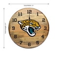thumbnail image 2 of Imperial Jacksonville Jaguars Oak Barrel Clock, 2 of 3