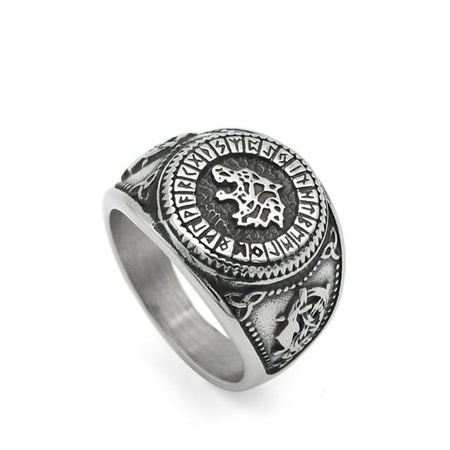 Sonducket Anillo de moda para hombre, anillos para niños, joyería multiusos para dedos, accesorios de decoración, regalos de Navidad y Ropa, zapatos y accesorios Miscelánea 9# color acero Sonducket AP016432-01