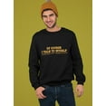 thumbnail image 2 of Of Course I Talk To Myself Quote Sweatshirt Men -GoatDeals Designs, Male 5X-Large, 2 of 4