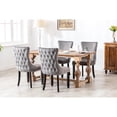 thumbnail image 5 of Rubberwood - framed Gray Dining Chairs / Secure Seating up to 280 Pounds, 5 of 7