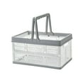 thumbnail image 1 of Collapsible Plastic Storage Crate with Folding Handles Container Easy Storage, 1 of 1