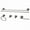 Brushed Nickel, variant on Kingston Brass BAH821330478MB 5 Piece Concord Bathroom Accessory Set, Matte Black