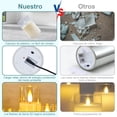 thumbnail image 2 of Recargable Velas Led Sin Llama, plastico Realista Velas de Pilar Sin Llama con Control Remoto, 3pcs Velas Electricas para San Valentín, Navidad, Halloween, Cumpleaños, Hogar Festivales Decoración, 2 of 7