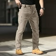 thumbnail image 5 of Men's Casual Loose Fit Outdoor Sports Trousers Comfortable Stretch Long Pants For All Seasons Solid Color Design With Sneakers Men's Pants Elastic Waist Chinos Pant Beach, 5 of 5