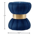 thumbnail image 4 of Meridian Furniture Vino Contemporary Velvet Ottoman/Stool in Navy, 4 of 7