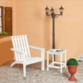 thumbnail image 2 of Costway 2PCS Patio Adirondack Chair Side Table Set Solid Wood Garden Deck White, 2 of 9