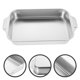 thumbnail image 2 of Bandeja para asar Bandeja para servir de acero inoxidable Bandeja para pescado a la parrilla Plato rectangular Bandeja para asar alimentos, 2 of 5