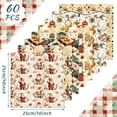 thumbnail image 2 of Juego de colchas navideñas vintage FuWeave de tela, 25 x 25 cm, 60 unidades, 2 of 6