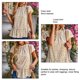 thumbnail image 3 of Floral ruffle manga blusa impresa plisada cuello redondo manga corta blusa para mujer dama verano, 3 of 8