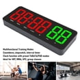 thumbnail image 4 of Temporizador De Intervalos De Fitness, Retención De Memoria Automática, Cuenta Regresiva, Zumbador De 85 DB, Temporizador De Gimnasio Con Control Remoto, Cable USB De 6,7 Pies, 4 of 7