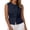 Dark Blue, variant on MOJOGO Womens Denim Vest Asymmetrical 3-Button Sleeveless Tops Short Slimming Tank Top Fashion Summer Outfits