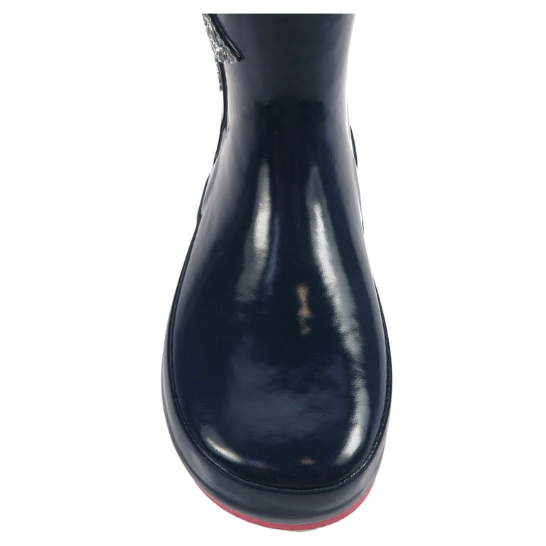 Wonder Nation Unisex Kids Rain Boots Waterproof Glitter Star Print