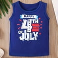 thumbnail image 6 of HCNTES Baby Boys Girls Outfit Flag Embroidery Short Sleeve T Shirt And Shorts Independence Day Suit Toddler Girls Boys Summer Clothes(H03-Red,3-4 Years), 6 of 9