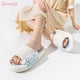 thumbnail image 3 of Sanrio Hello Kitty zapatillas de nube de fondo grueso para mujer, zapatillas de baño Kuromi de interior, zapatillas de piso de casa antideslizantes de fondo suave, 3 of 4