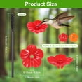 thumbnail image 3 of Uxcell 16-Pack Flores de Repuesto para Alimentador de Colibríes, Partes de Alimentación de Plástico para Colibríes con 2 Cepillos de Limpieza [Rojo, Naranja], 3 of 6