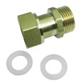 thumbnail image 2 of de tubería de latón de 2 vías Conector de latón de tubería de agua Juntas internas y externas Sharpla Adaptador de rosca de latón de 2 vías, 2 of 8