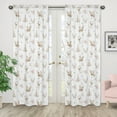 thumbnail image 2 of Deer Floral Semi-Sheer Rod Pocket Curtain Panels (Set of 2) by Sweet Jojo Designs, 2 of 5