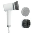 thumbnail image 4 of Juego de cepillos eléctricos recargables para limpieza de lechada de baldosas con 2 cabezales de cepillo para baño, cocina, bañera, pared de baldosas, fregadora de mano inalámbrica con rotación de, 4 of 8