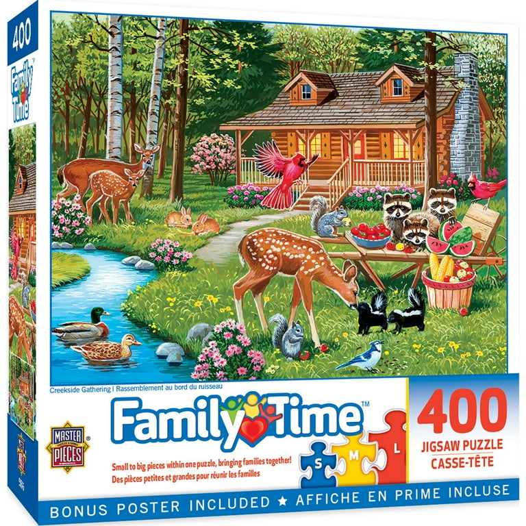MasterPieces Family Time Creekside Gathering 400 Piece Jigsaw