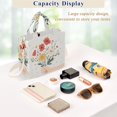 thumbnail image 5 of FORMRS Womens Corduroy Tote Bag Crossbody Shoulder Handbag with Pocket, Gray Cute Flower, 5 of 7