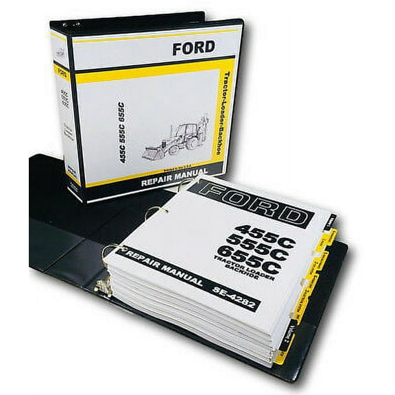 Ford 455C 555C 655C Tractor Loader Backhoe Service Repair Manual
