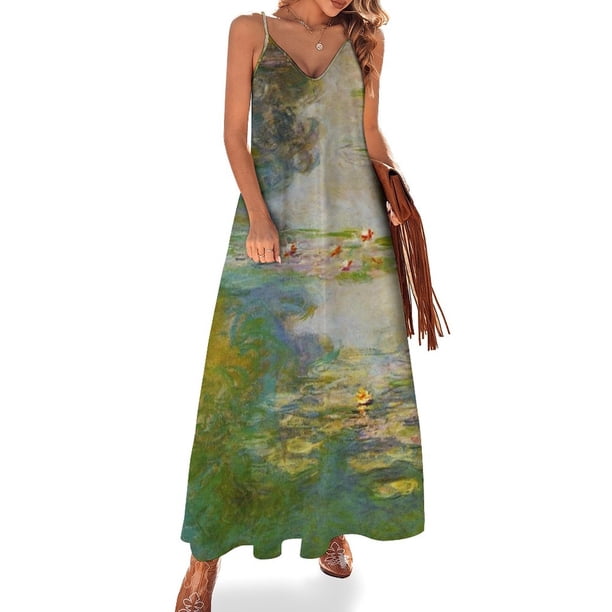Claude Mt | Nenúfares verdes - Vestido sin mangas Les Nymphéas Verts vestidos de moda para mujer